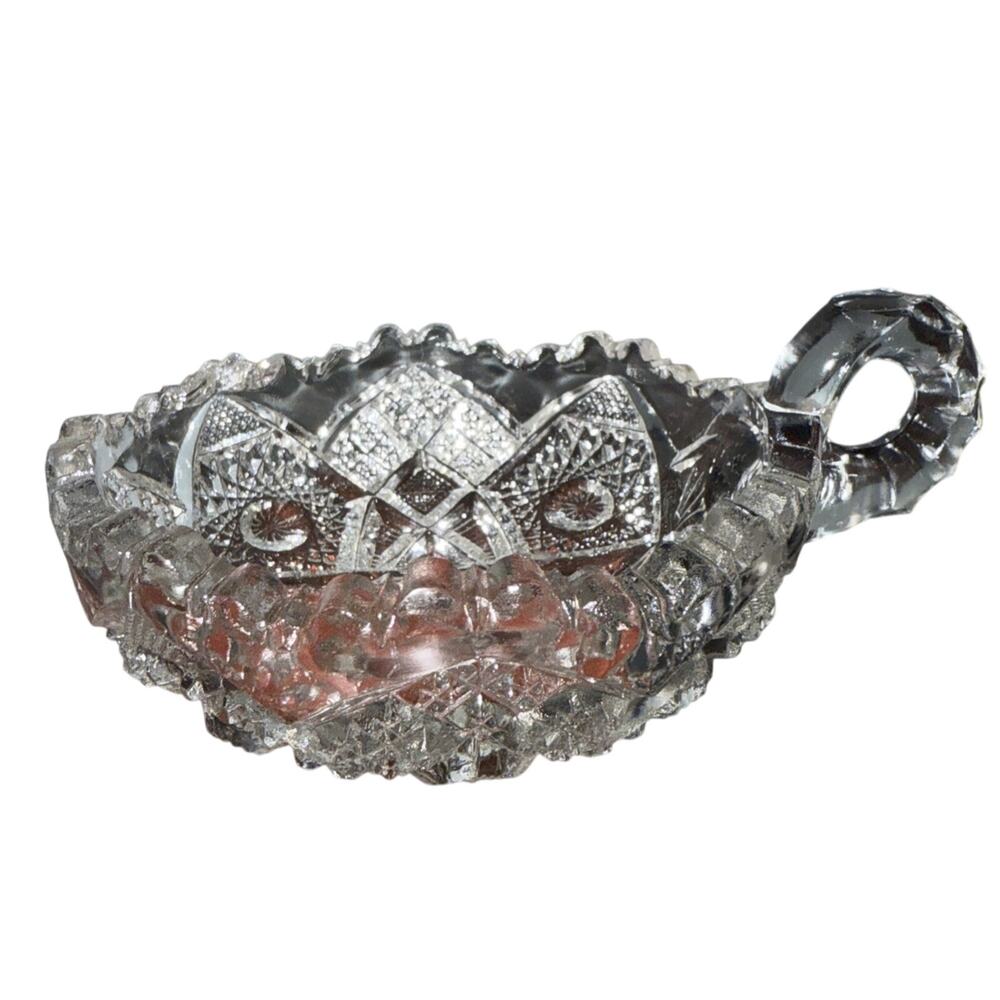 Vintage Imperial Glass Crystal Nappy Bowl